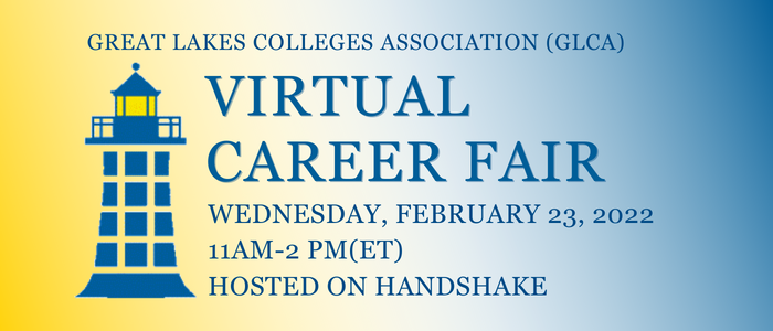 GLCA Virtual Career Fair is happening on Feb 23