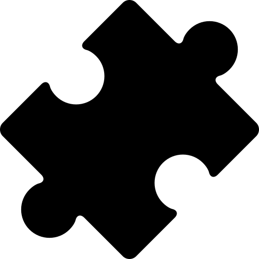 This is an icon of a puzzle piece