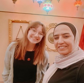 Madeline Hanulcik and her coworder Rania