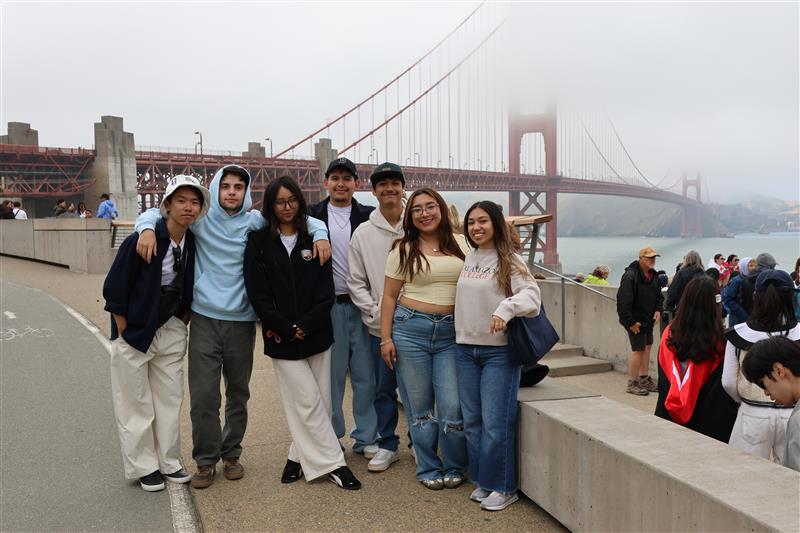 Students on K to the Golden Gate Trek
